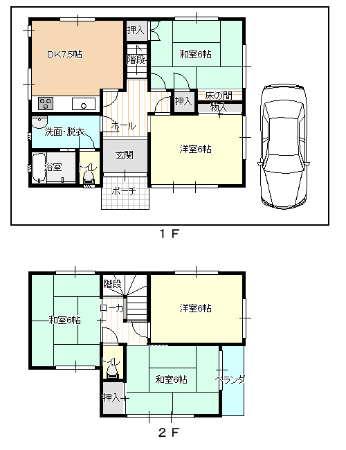 藤井寺3丁目中古戸建間取り図