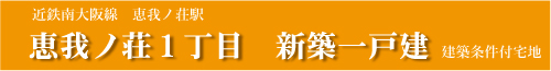 恵我ノ荘1丁目新築一戸建分譲