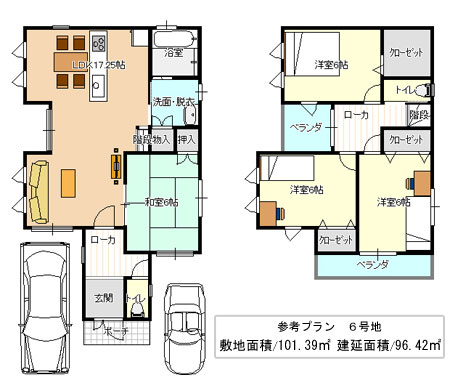 藤井寺3丁目土地プラン図